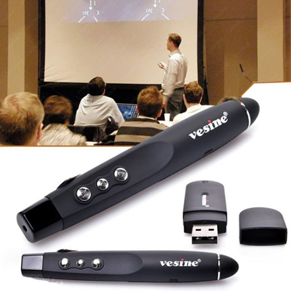 Bút chỉ laser thuyết trình, dạy học Vesine VP101- Kèm túi đựng tiện lợi Y120