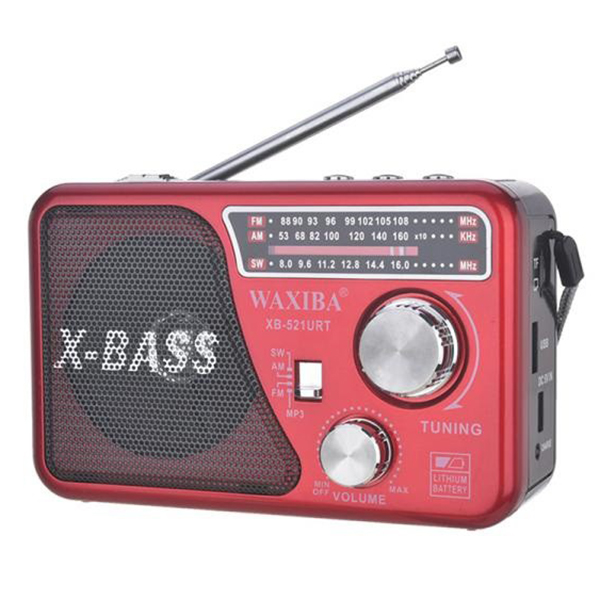 Máy nghe nhạc kiêm đài Radio FM Waxiba XB-521URT có đèn pin tiện lợi V130