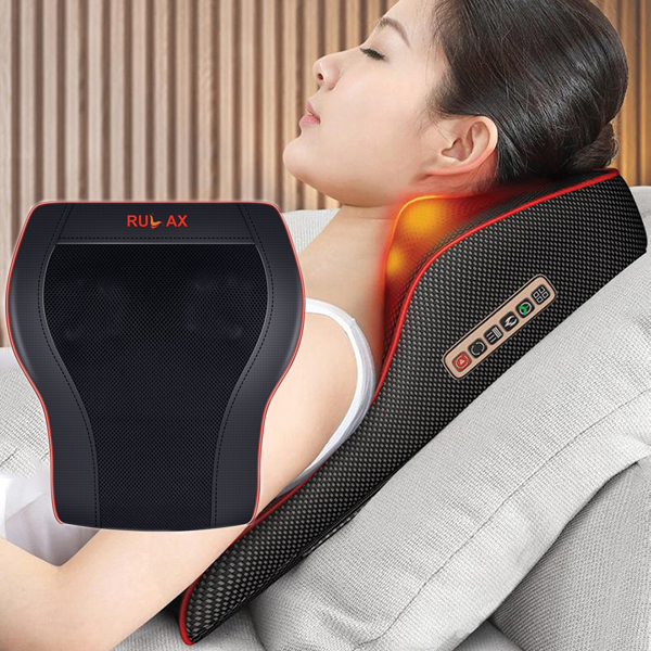Gối Massage Hồng Ngoại cổ vai gáy tựa lưng đa năng RULAX C102