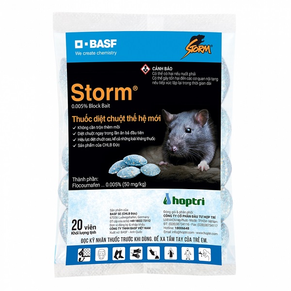 Thuốc diệt chuột thế hệ mới STORM - tiêu diệt triệt để chuột khỏi ngôi nhà của bạn N324