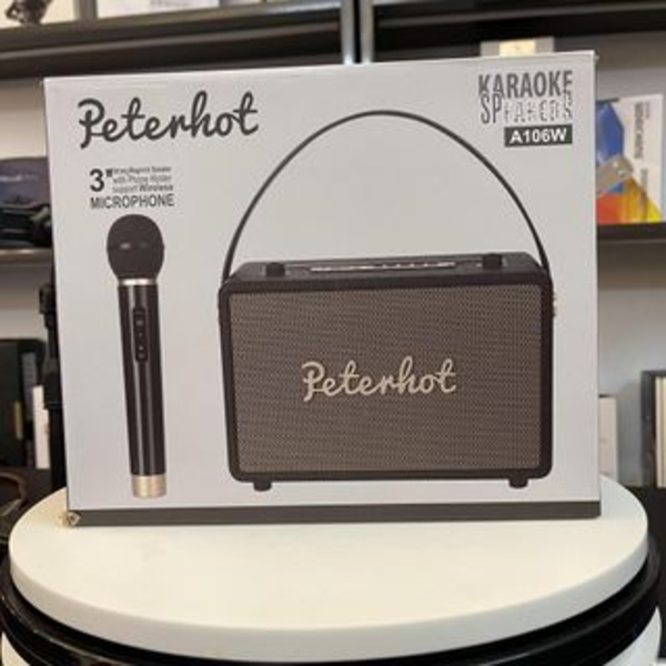 Loa karaoke Bluetooth PETERHOT A106 có tay cầm tiện lợi BA309