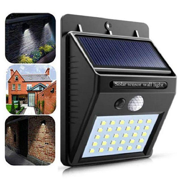 Đèn cảm biến chống trộm năng lượng mặt trời 20 led giá rẻ N180